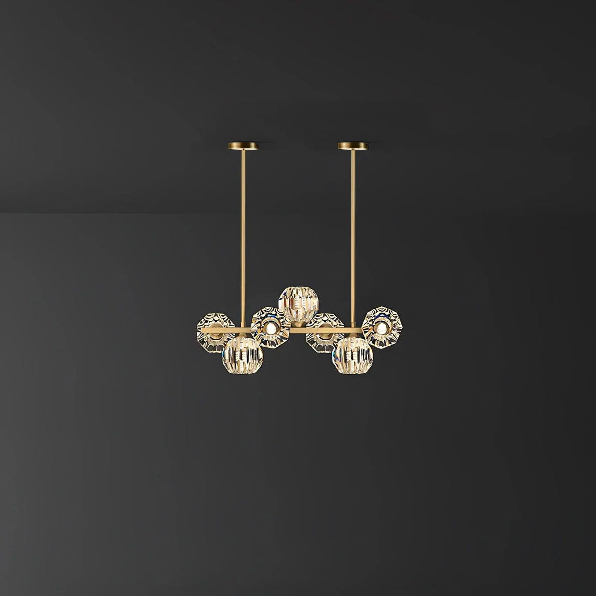 Crystal Glass Ball Chandelier - view 10