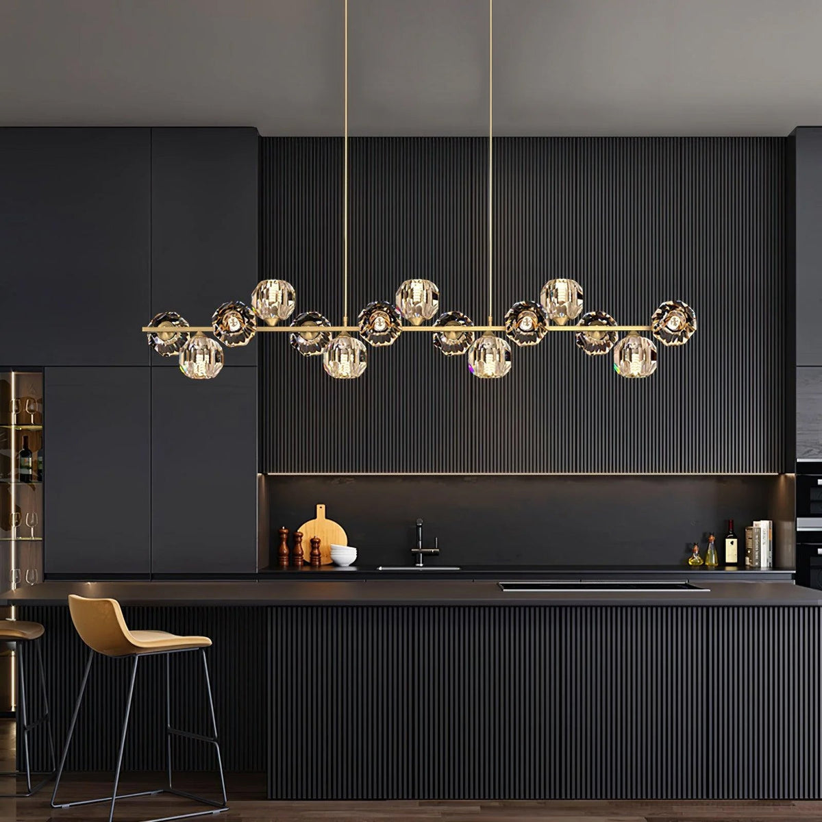Crystal Glass Ball Chandelier - view 11