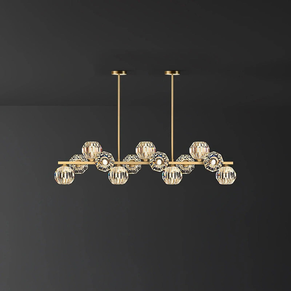 Crystal Glass Ball Chandelier - view 12