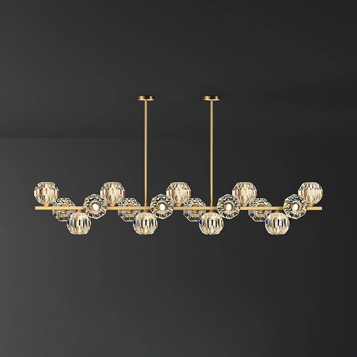 Crystal Glass Ball Chandelier - view 14