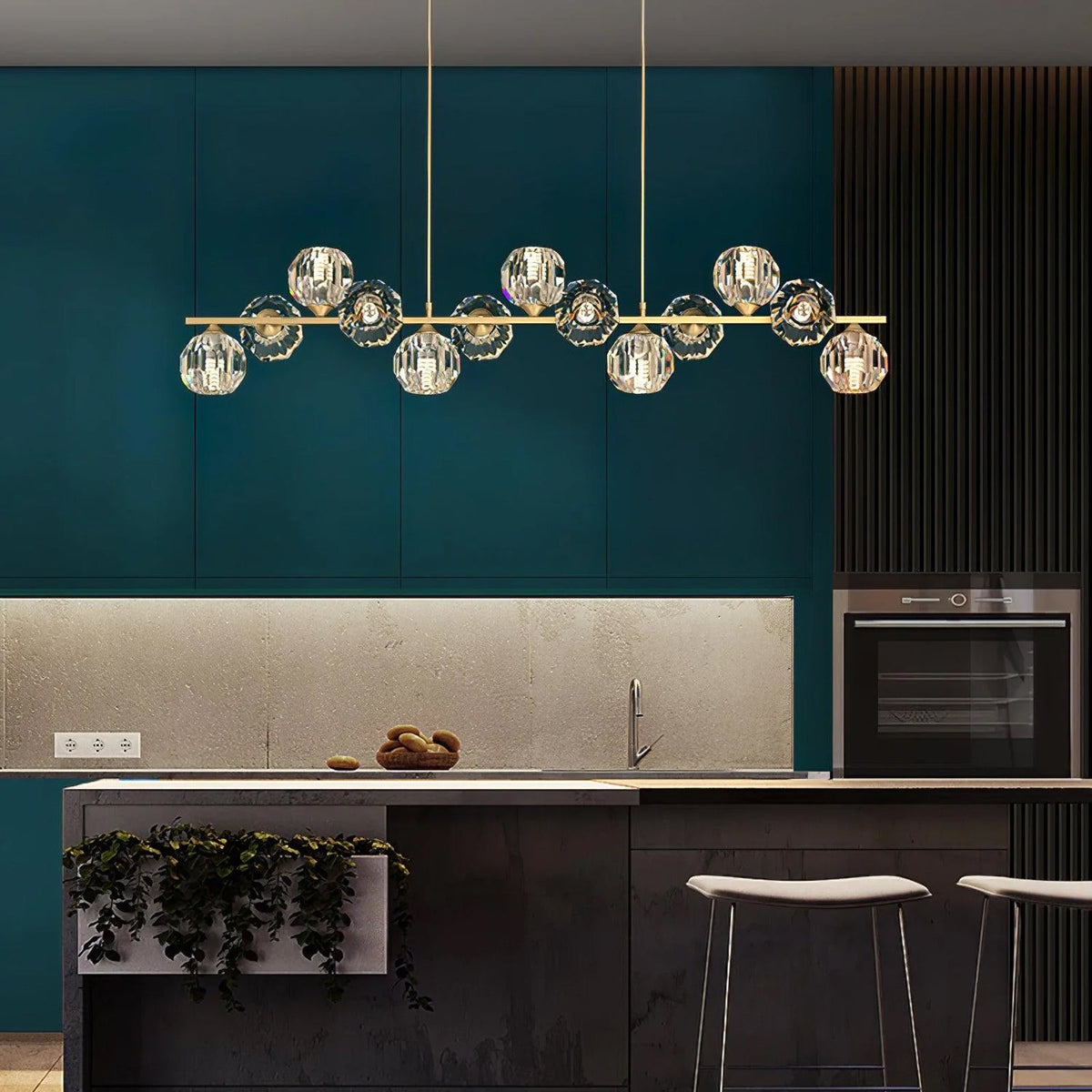 Crystal Glass Ball Chandelier - view 15