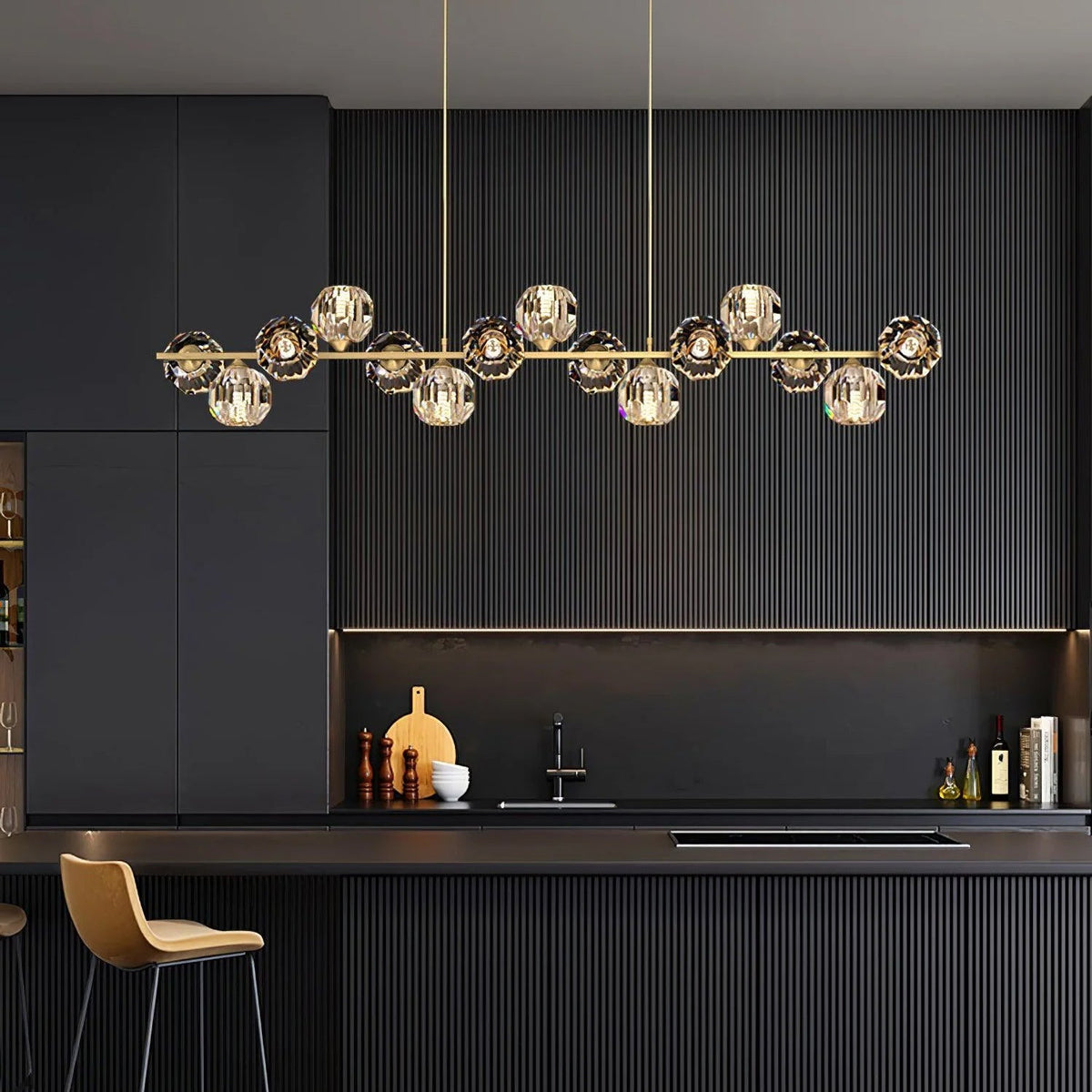 Crystal Glass Ball Chandelier - view 5