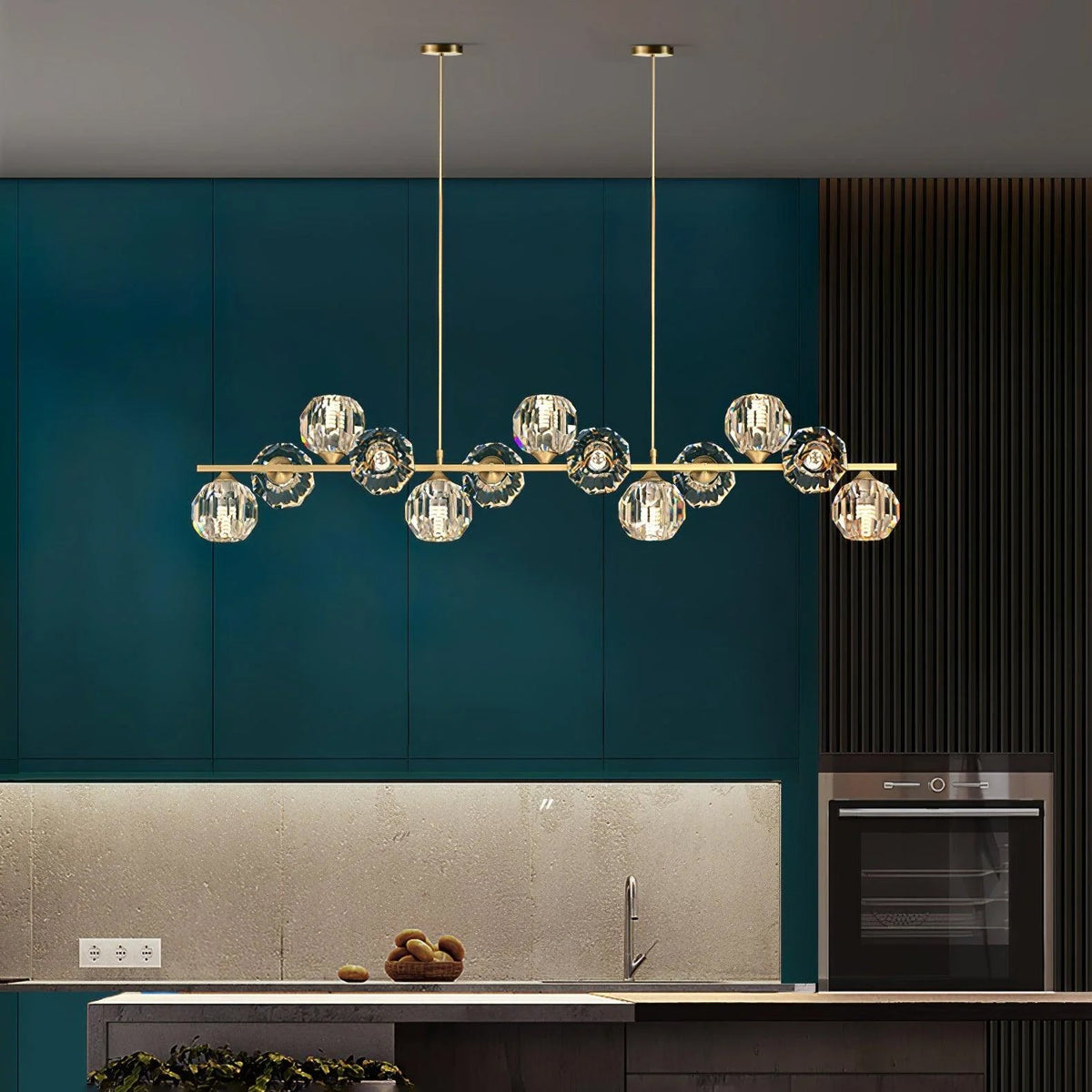 Crystal Glass Ball Chandelier - view 6