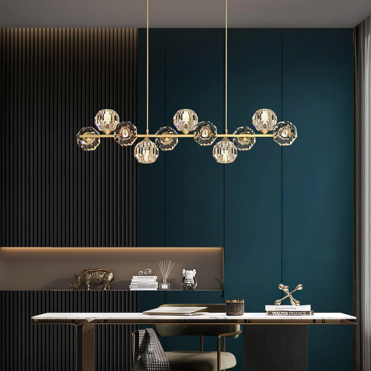Crystal Glass Ball Chandelier - view 7