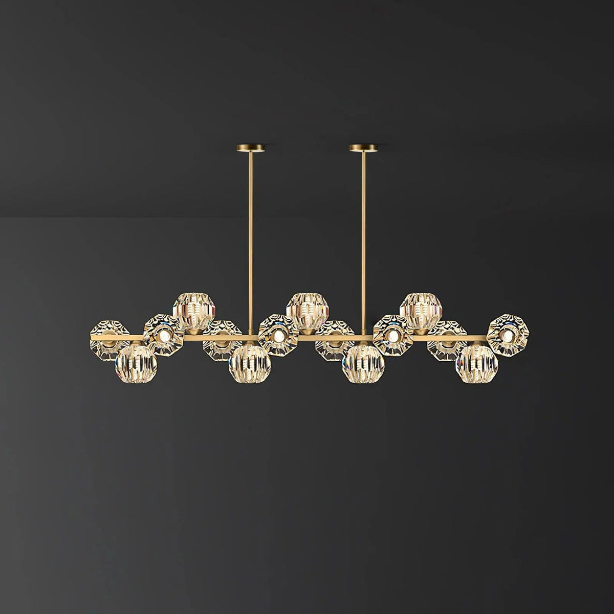 Crystal Glass Ball Chandelier - view 9