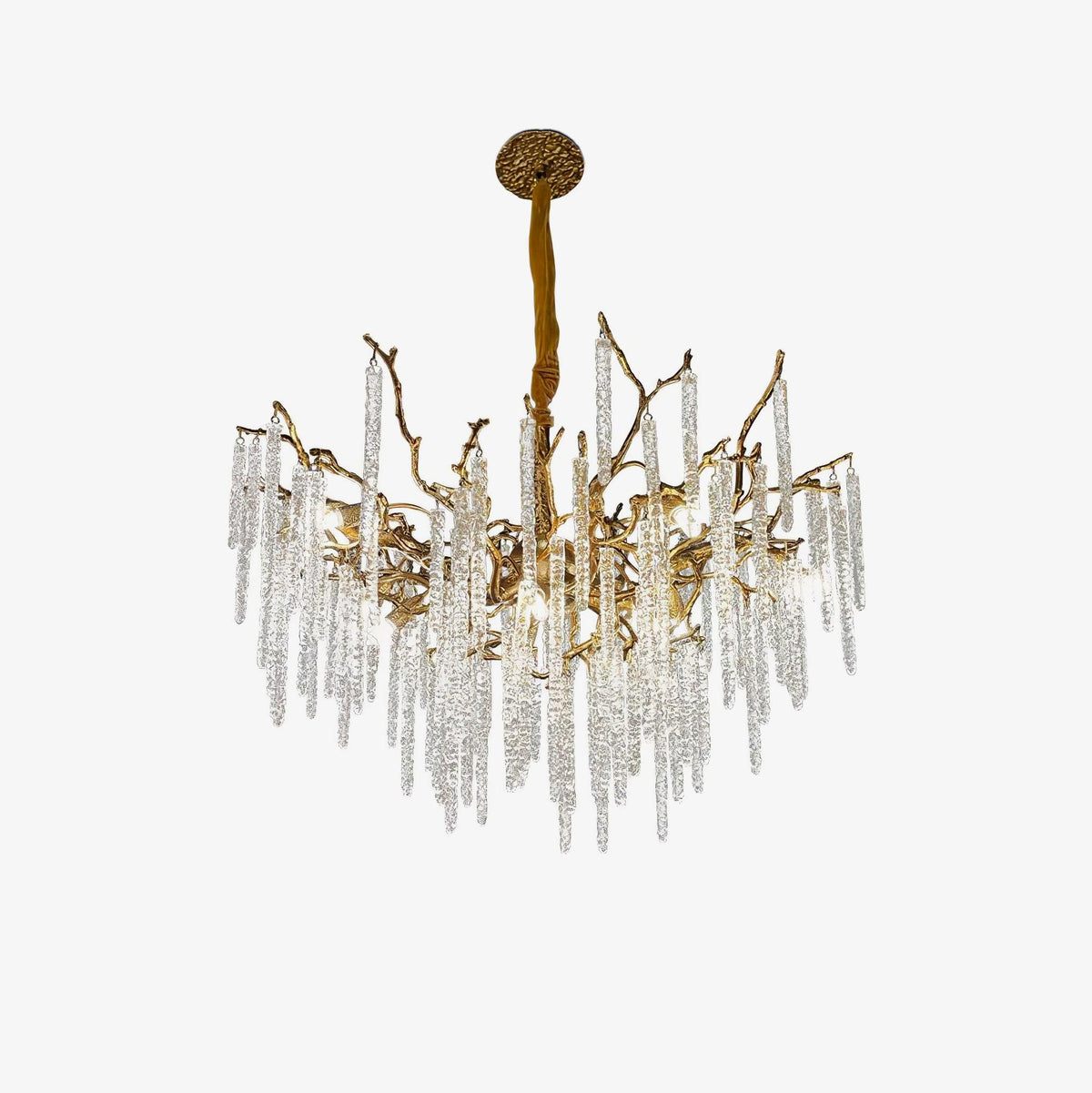 Crystal Icicles Branch Brass Chandelier - view 5