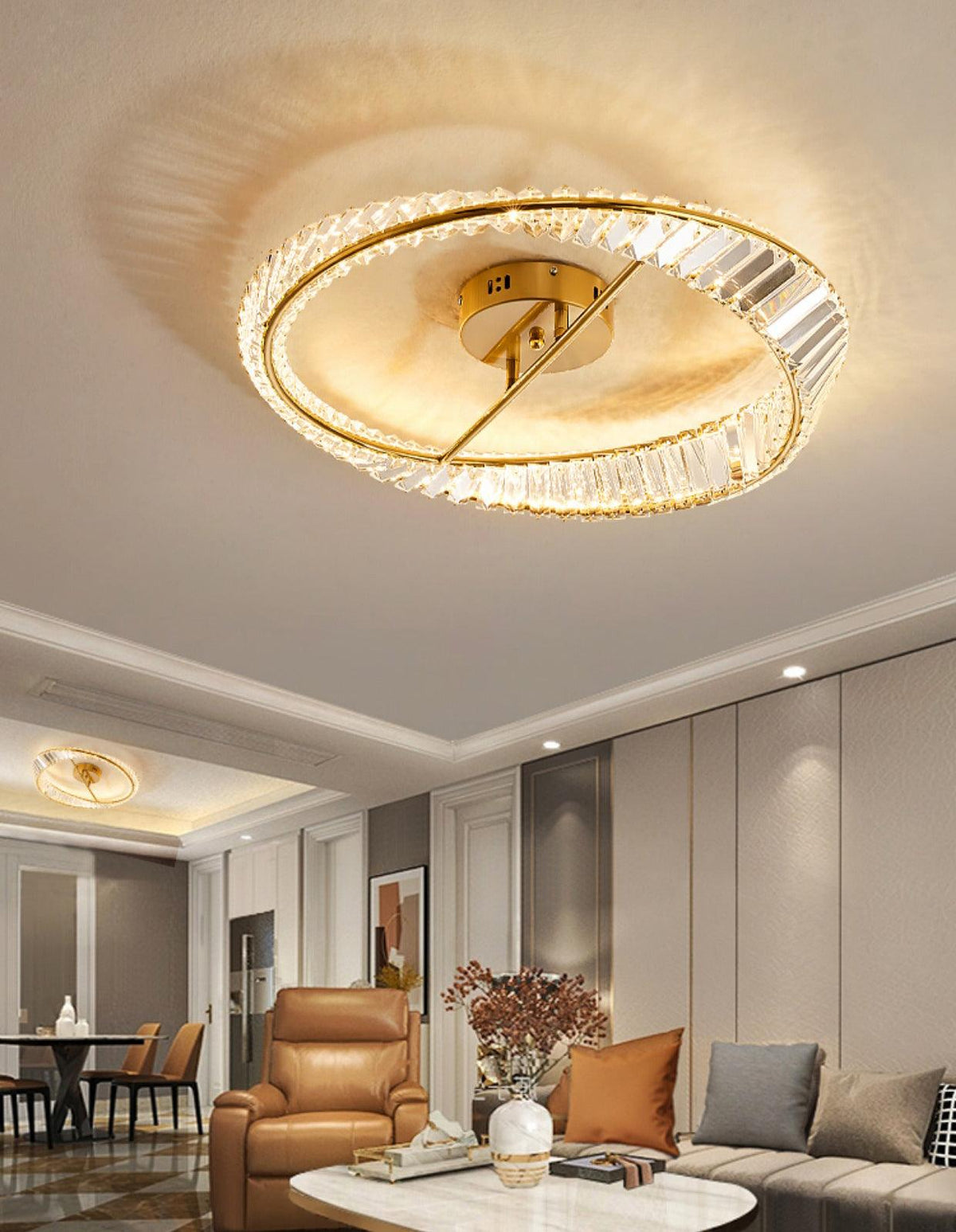 Crystal Rings Ceiling Lamp - view 14