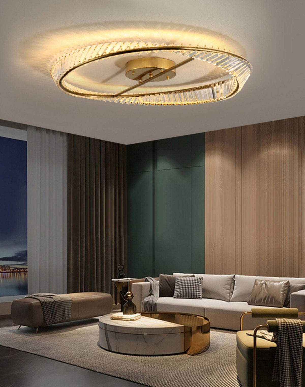 Crystal Rings Ceiling Lamp - view 16
