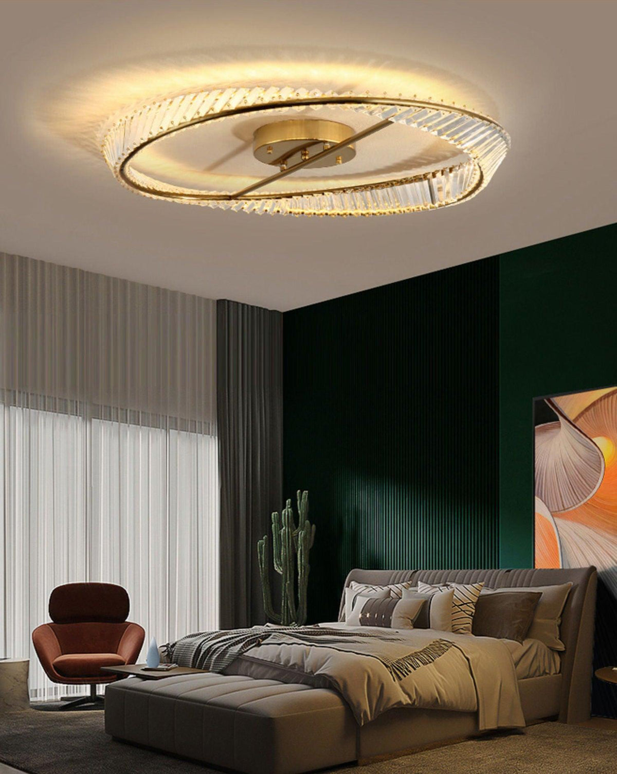 Crystal Rings Ceiling Lamp - view 18
