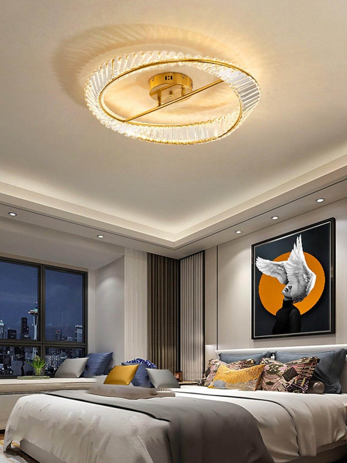 Crystal Rings Ceiling Lamp - view 23
