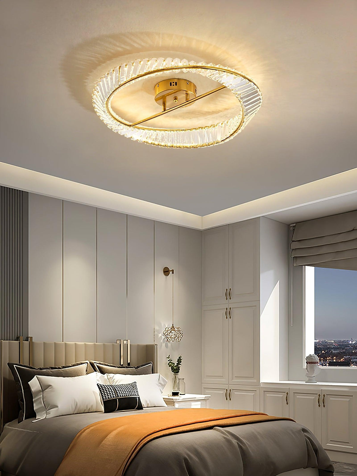 Crystal Rings Ceiling Lamp - view 7