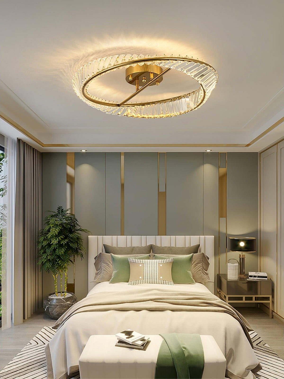 Crystal Rings Ceiling Lamp - view 9
