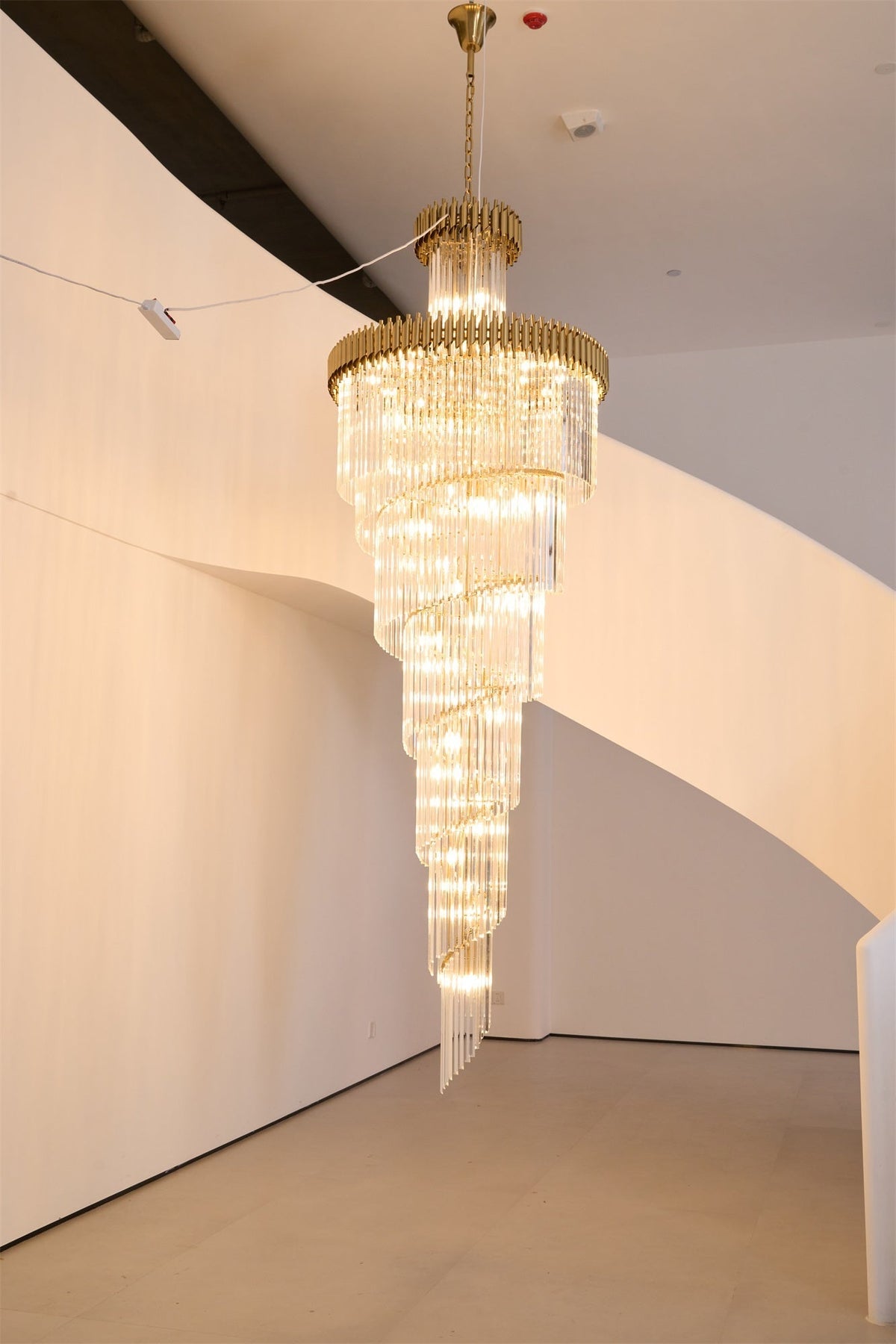 Crystal Spiral Chandelier