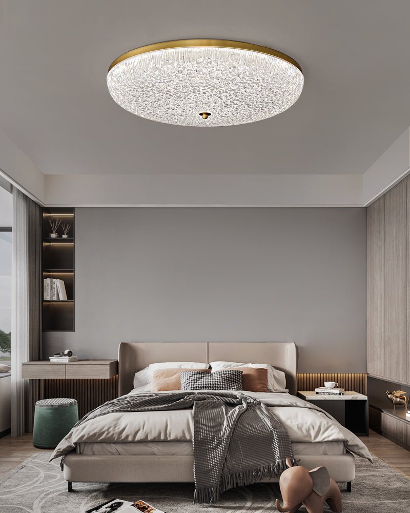 Crystalline Round Ceiling Lamp