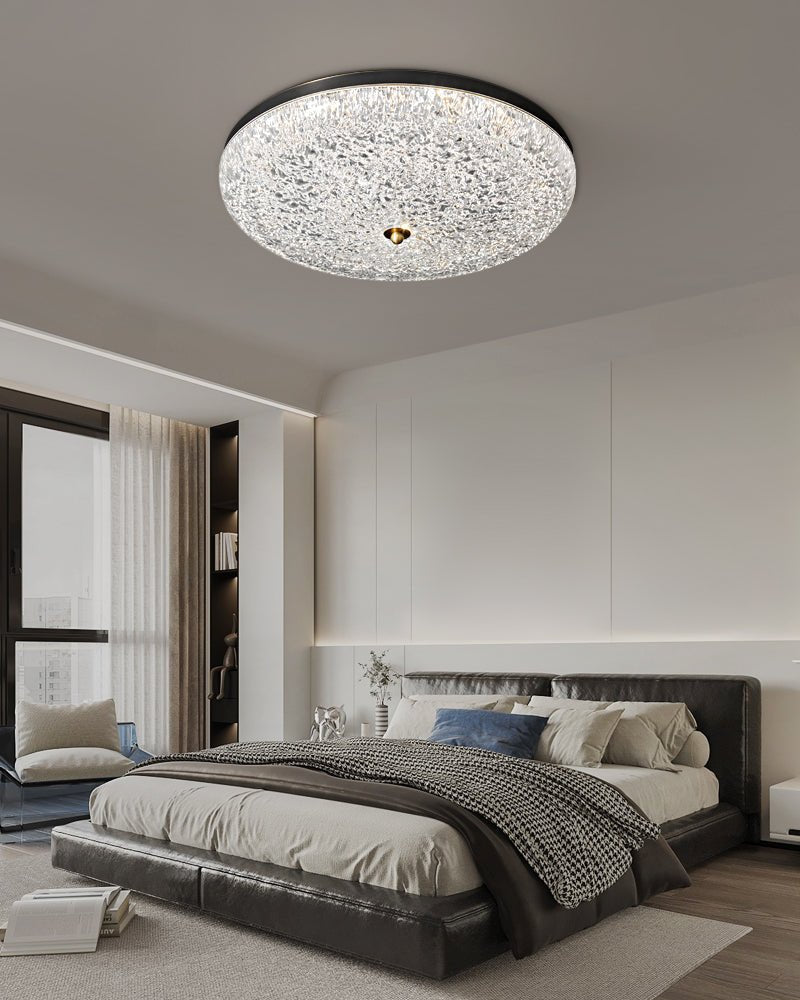 Crystalline Round Ceiling Lamp