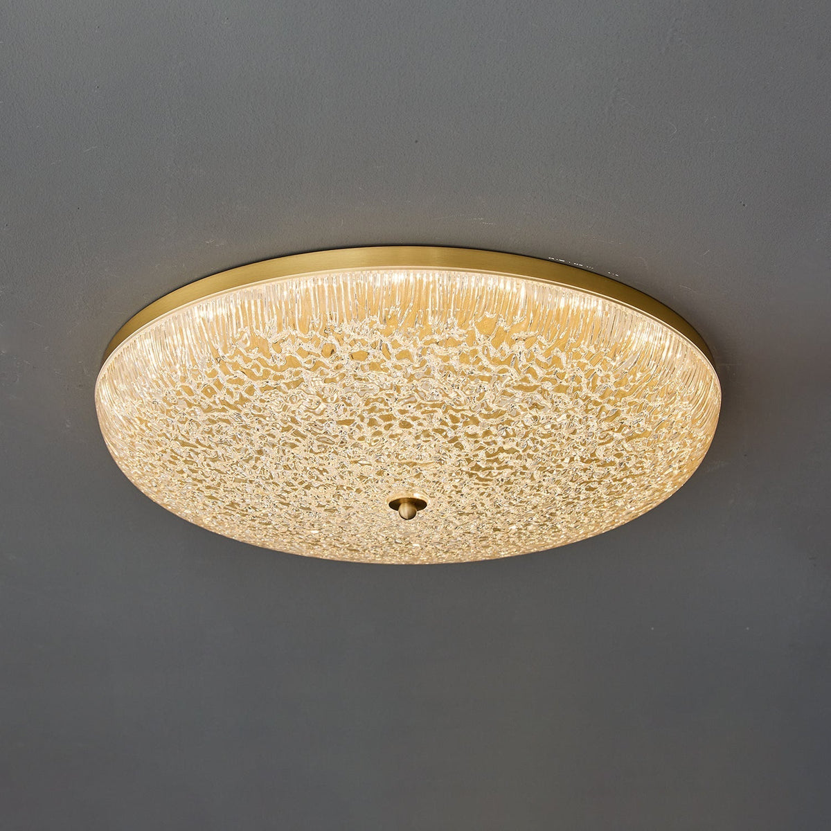 Crystalline Round Ceiling Lamp