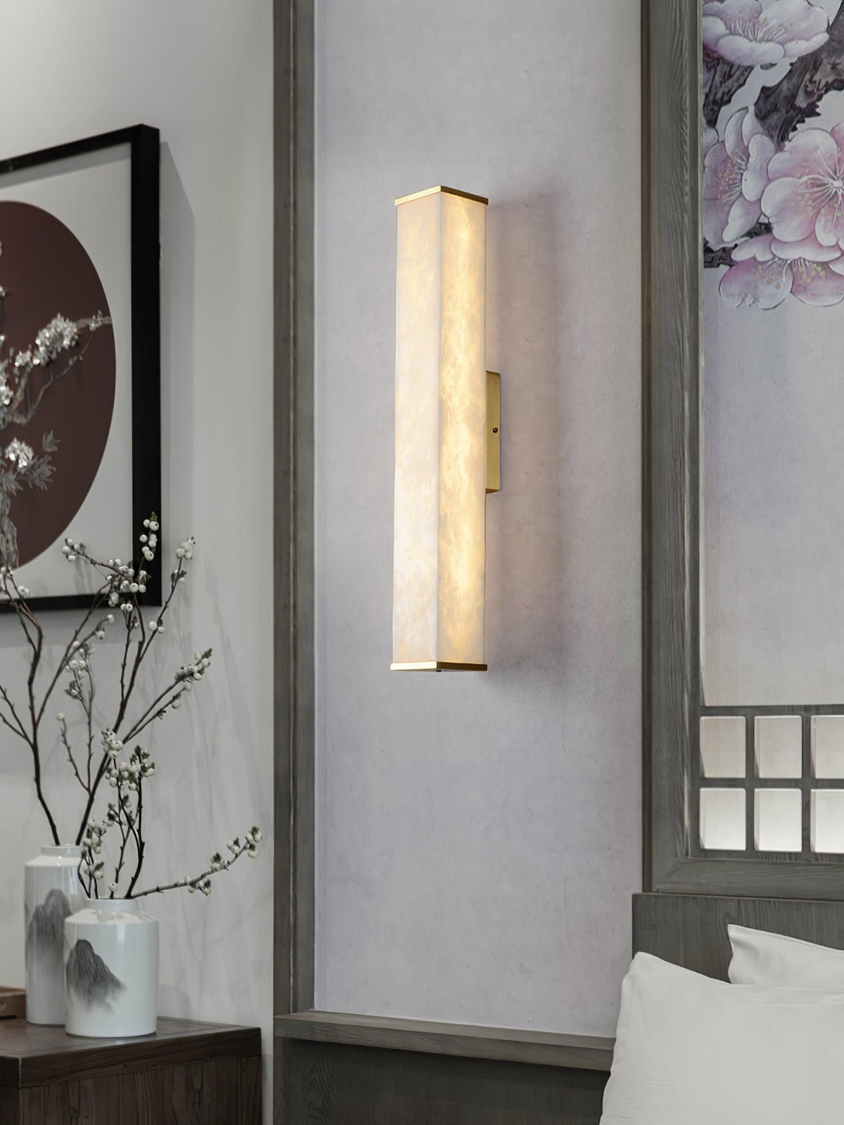 Cuboid Alabaster Wall Light - view 12