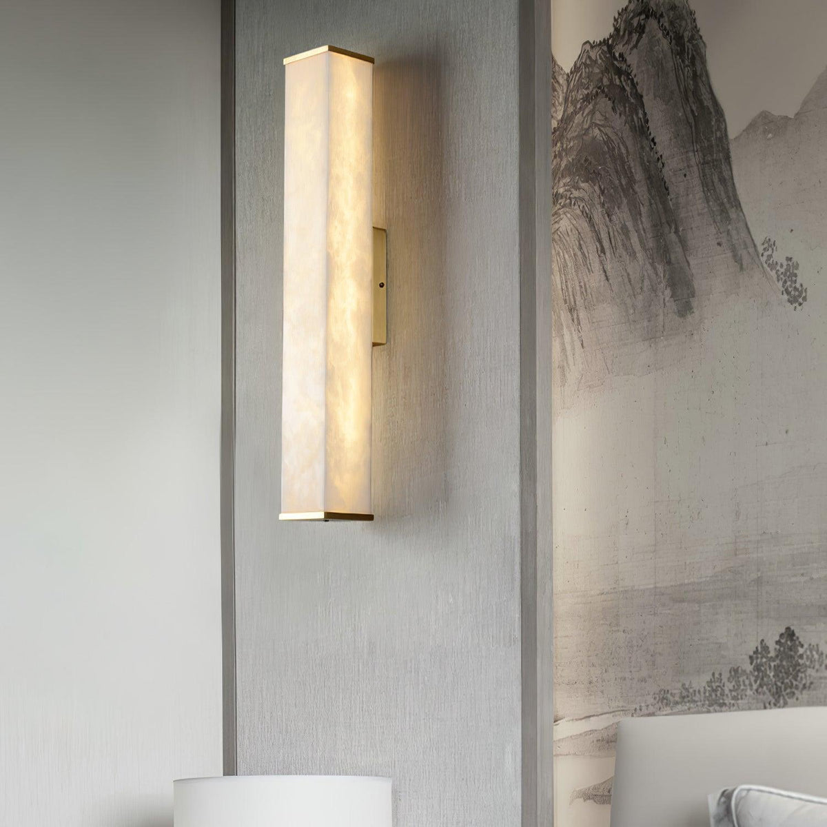Cuboid Alabaster Wall Light - view 14