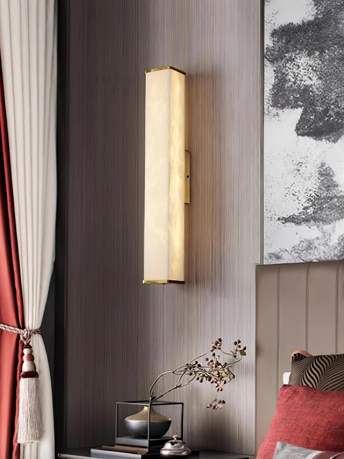Cuboid Alabaster Wall Light - view 6