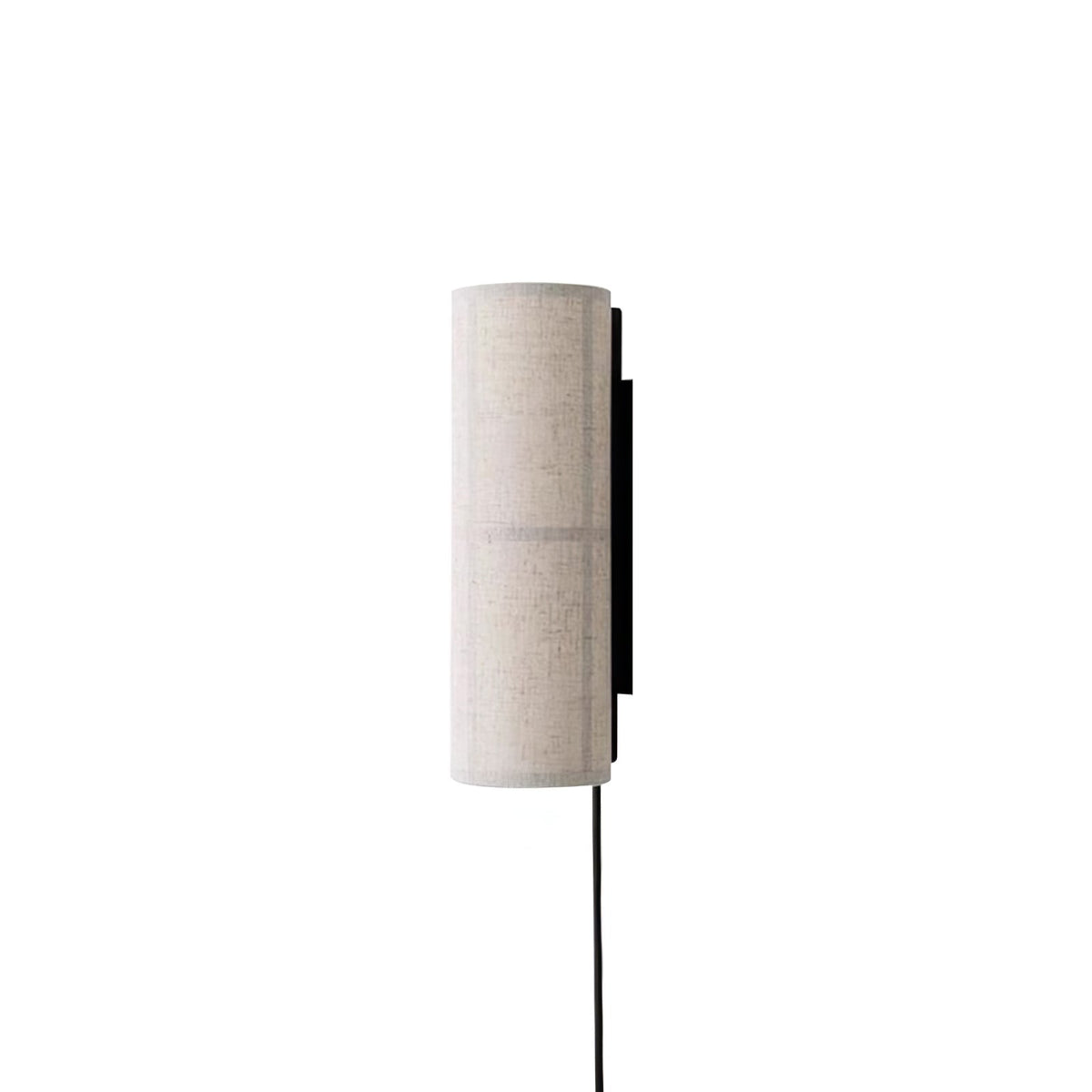 Cylinder Fabric Plug-in Wall Lamp
