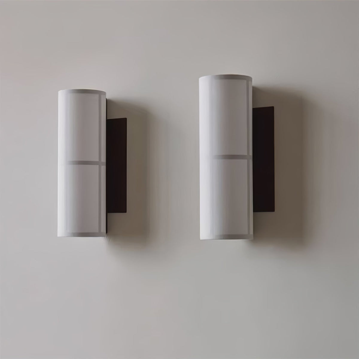 Cylinder Fabric Plug-in Wall Lamp