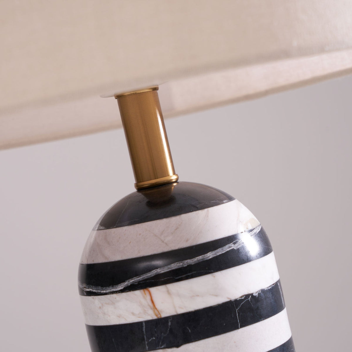 Tuxedo Marble Table Lamp