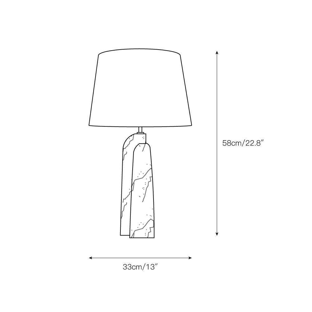 Darcy Marble Table Lamp - view 4