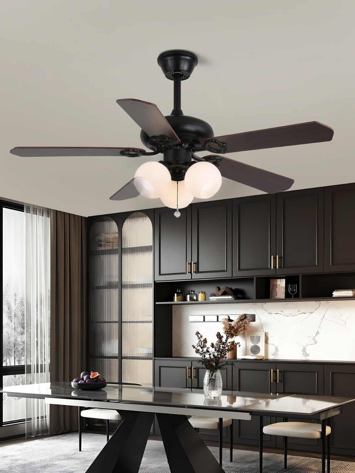 Calantha Bloom Ceiling Fan Light - view 9