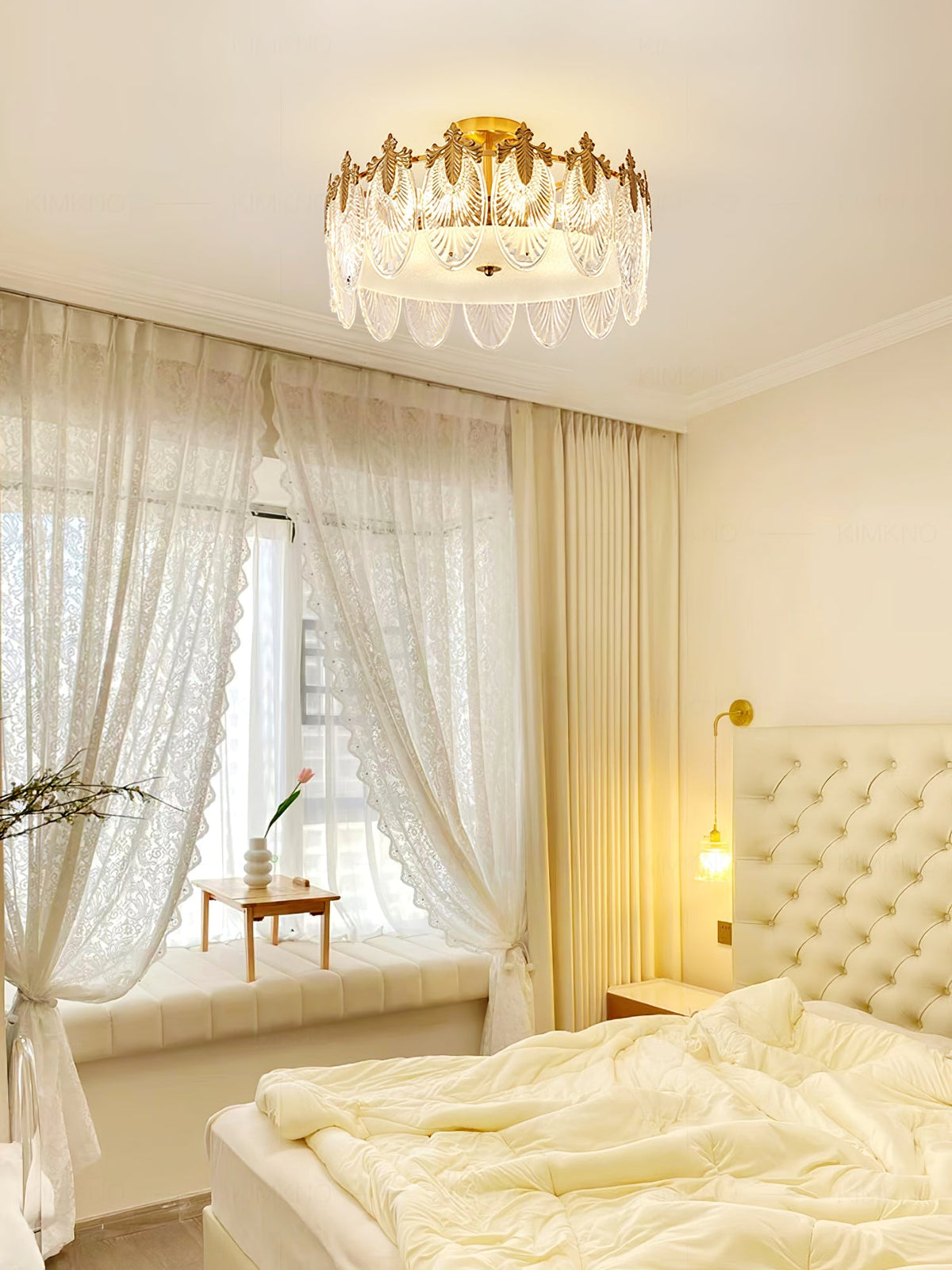 Decorative Pattern Glass Round Chandelier - view 19