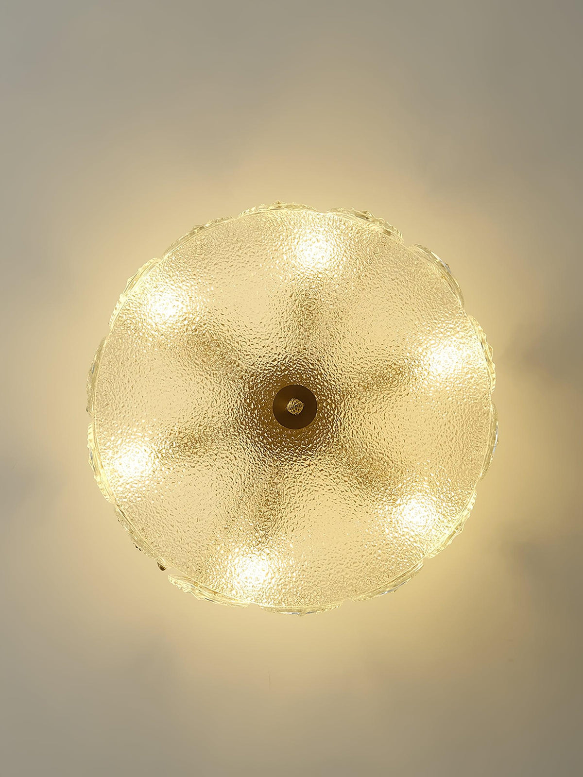 Decorative Pattern Glass Round Chandelier - view 41