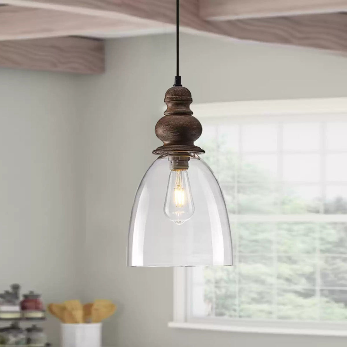 Delmare Glass Pendant Lamp - view 2