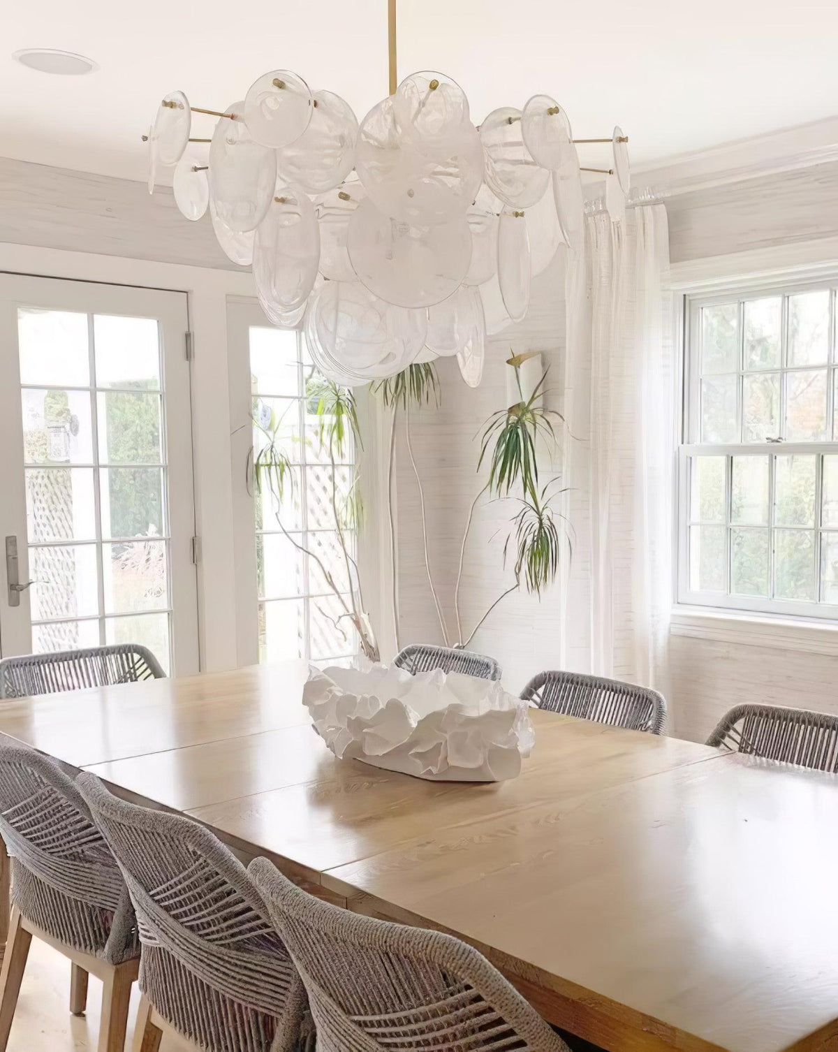 Brass Discs Cascading Chandelier - view 17