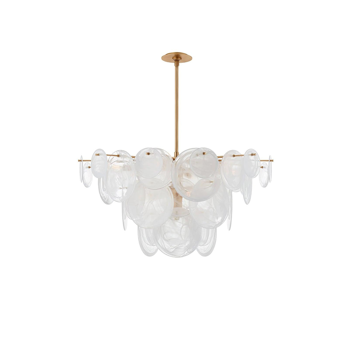 Brass Discs Cascading Chandelier - view 27
