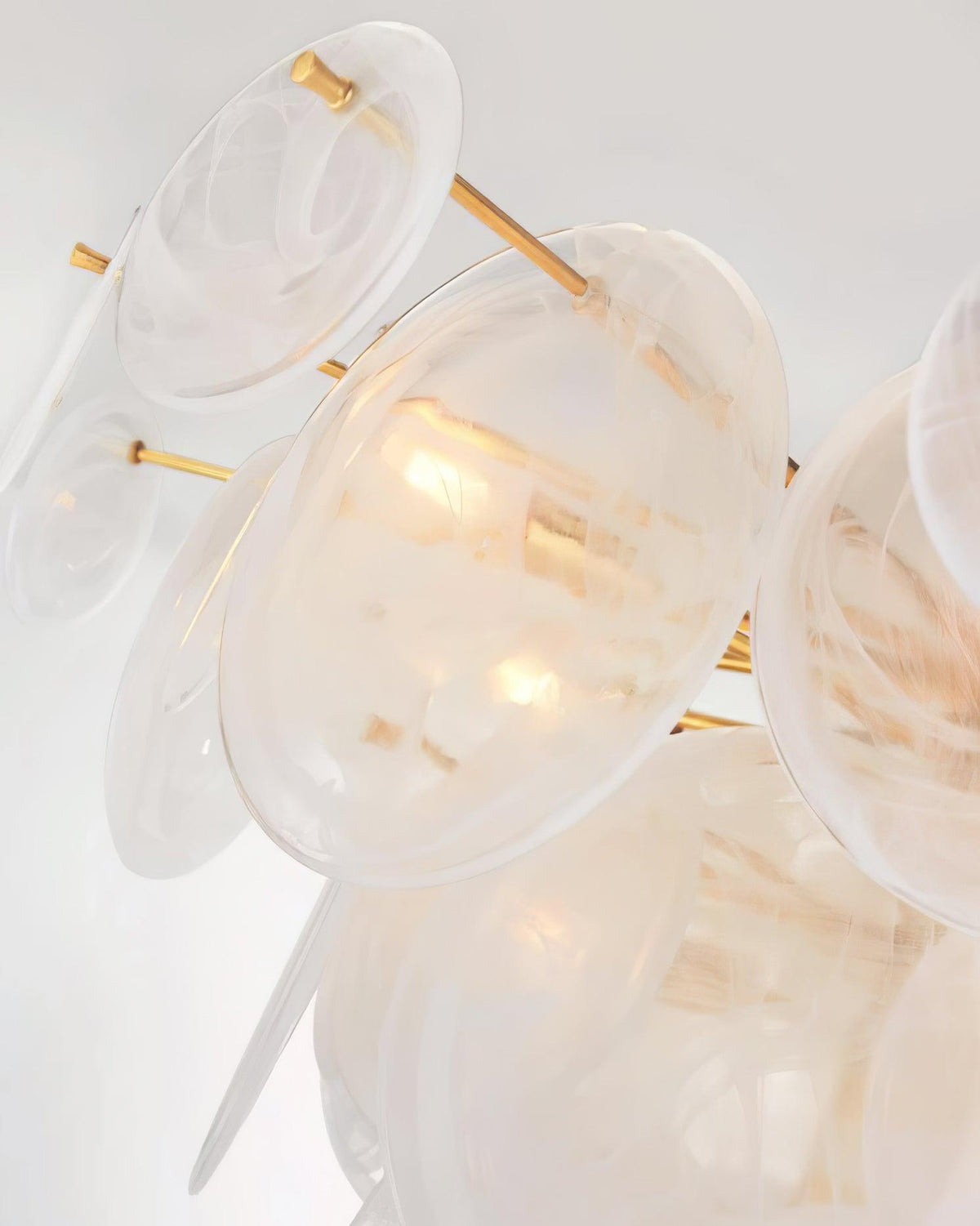 Brass Discs Cascading Chandelier - view 23