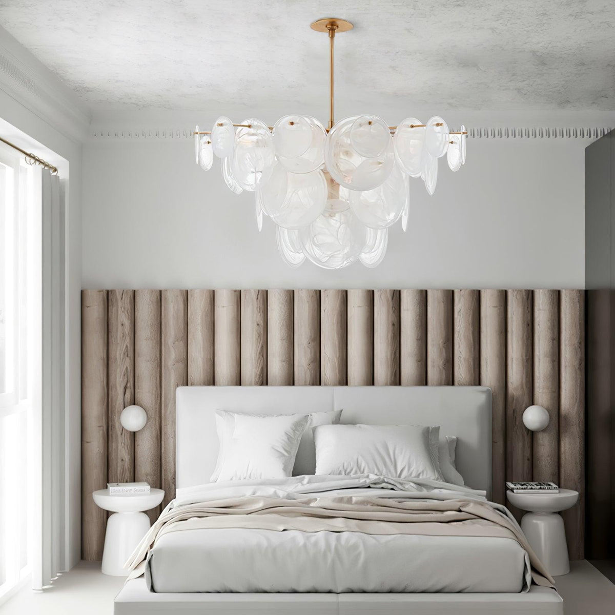 Brass Discs Cascading Chandelier - view 13