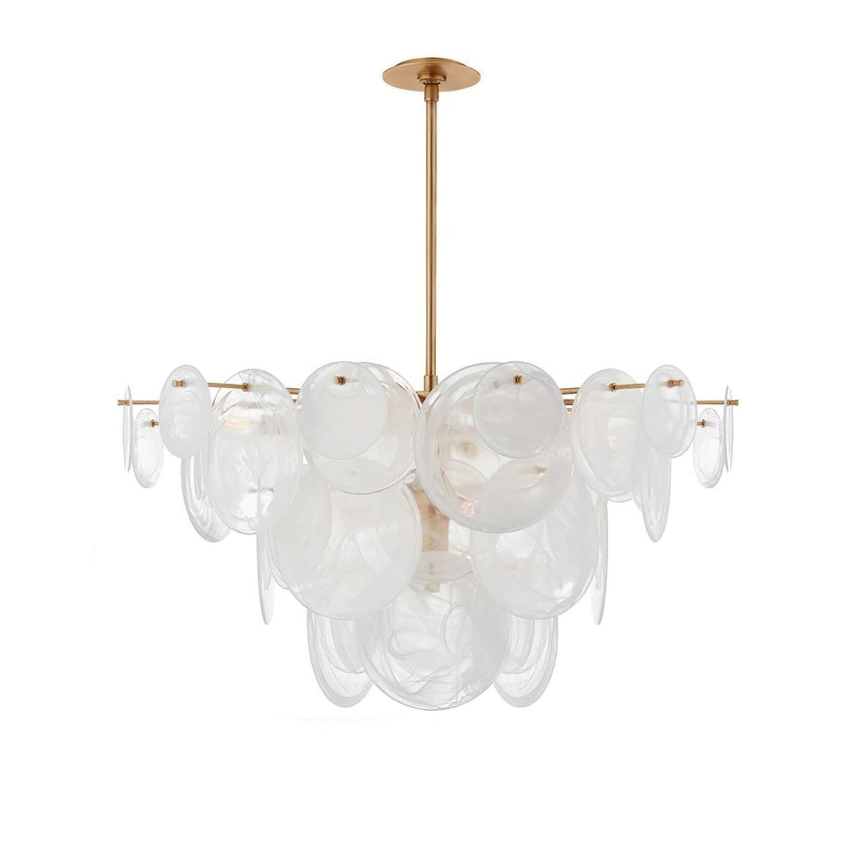 Brass Discs Cascading Chandelier - view 24