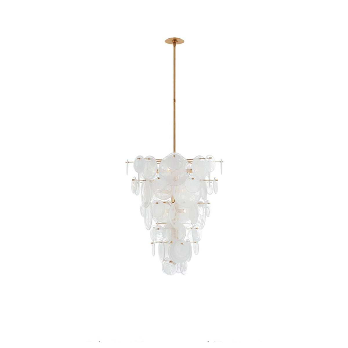 Brass Discs Cascading Chandelier - view 28