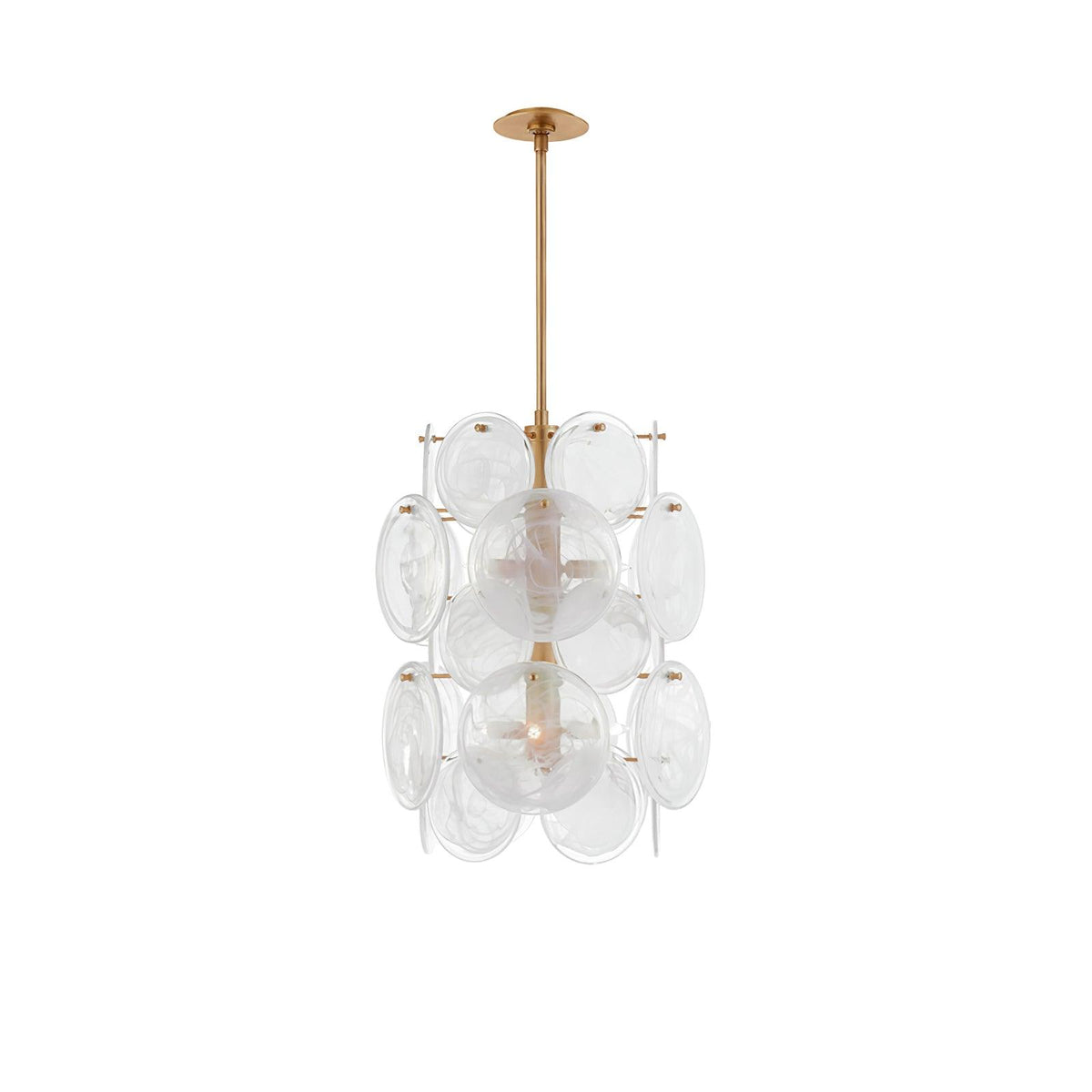 Brass Discs Cascading Chandelier - view 29