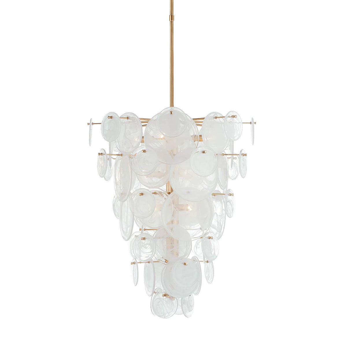 Brass Discs Cascading Chandelier - view 25
