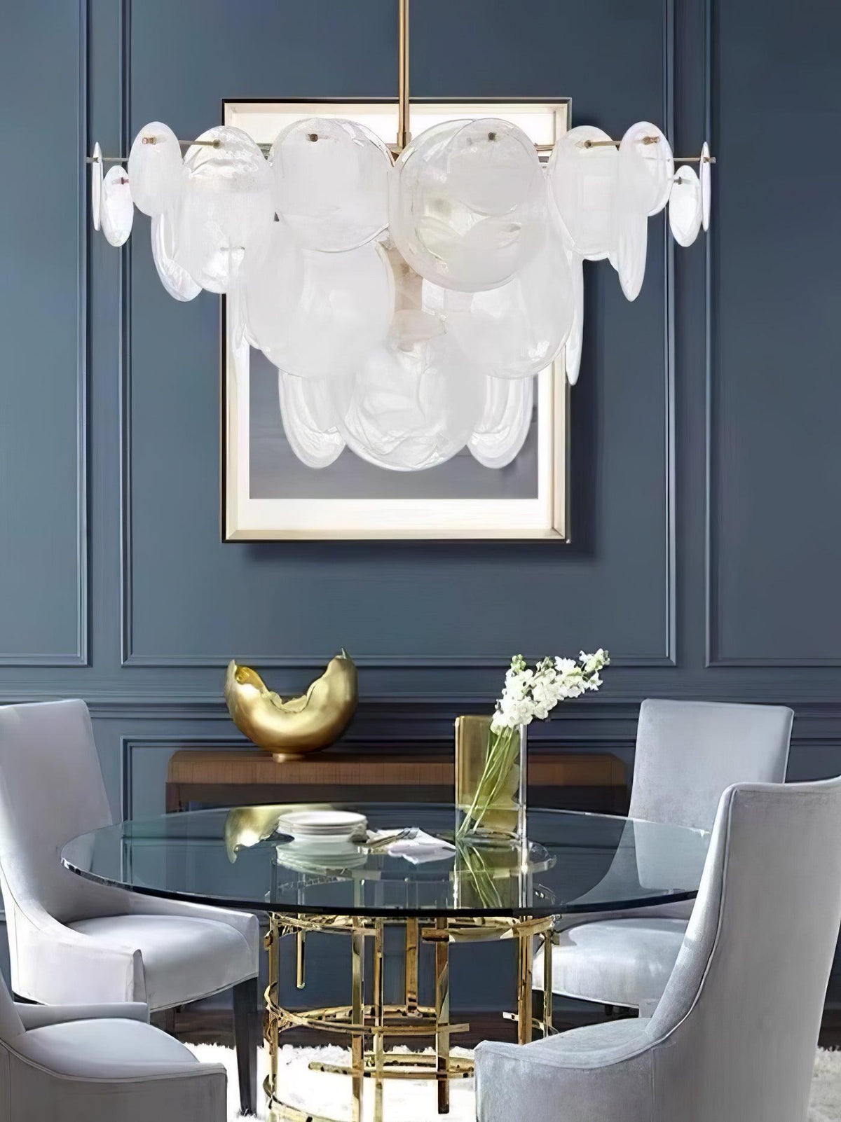 Brass Discs Cascading Chandelier - view 6