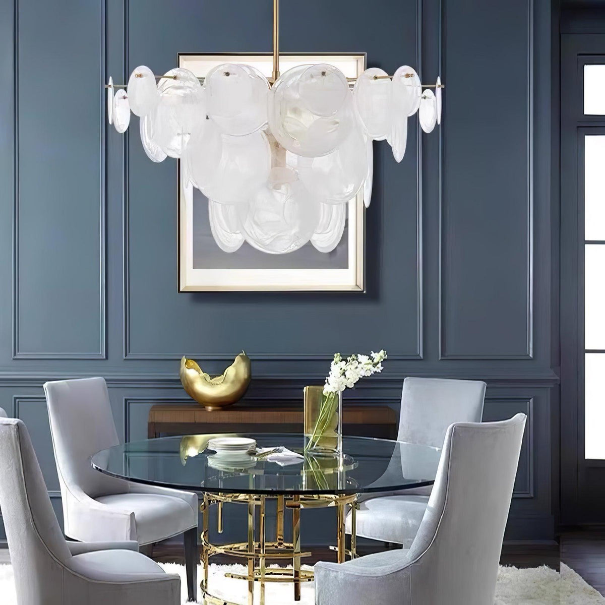 Brass Discs Cascading Chandelier - view 8