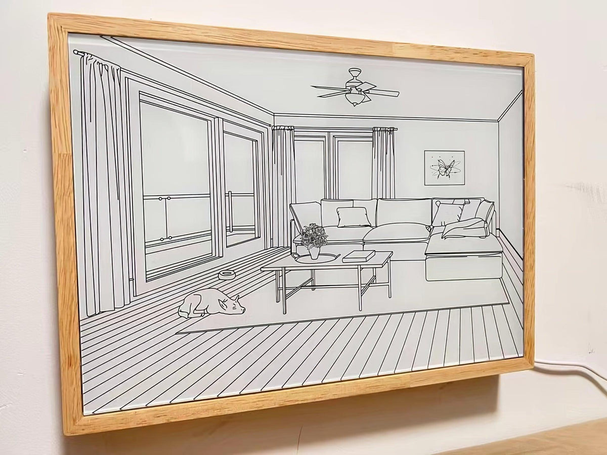 Dog Sunbathing Mural Art Lamp - view 26
