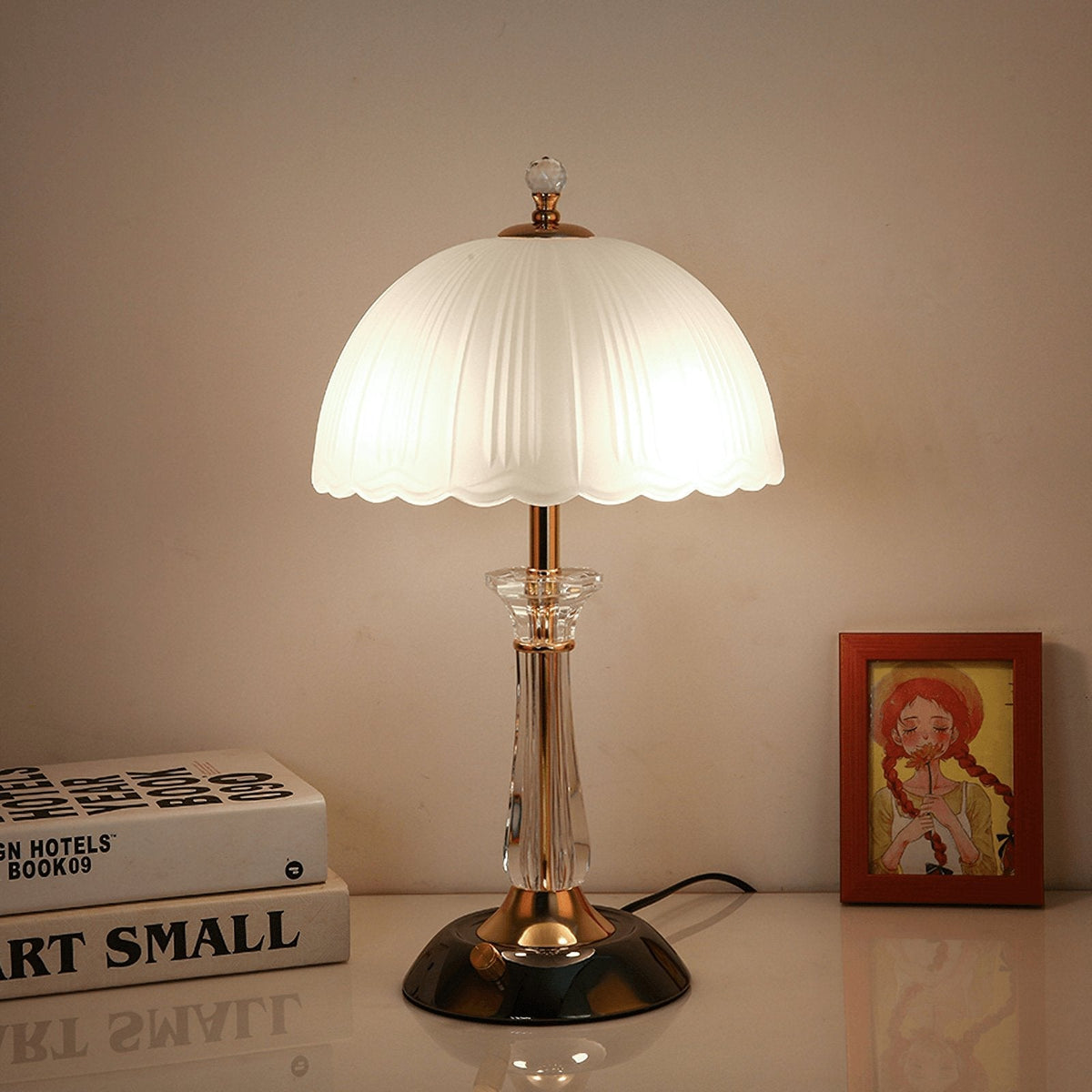 Domed Glass Table Light - view 5