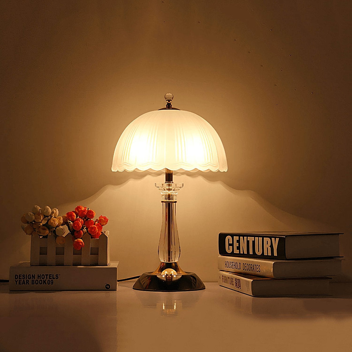Domed Glass Table Light - view 6