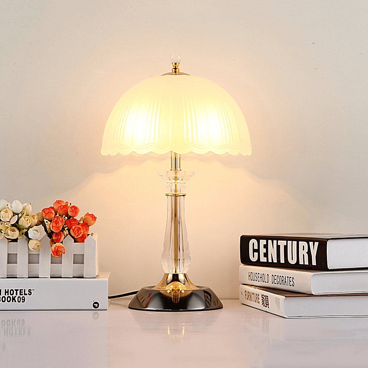 Domed Glass Table Light - view 7