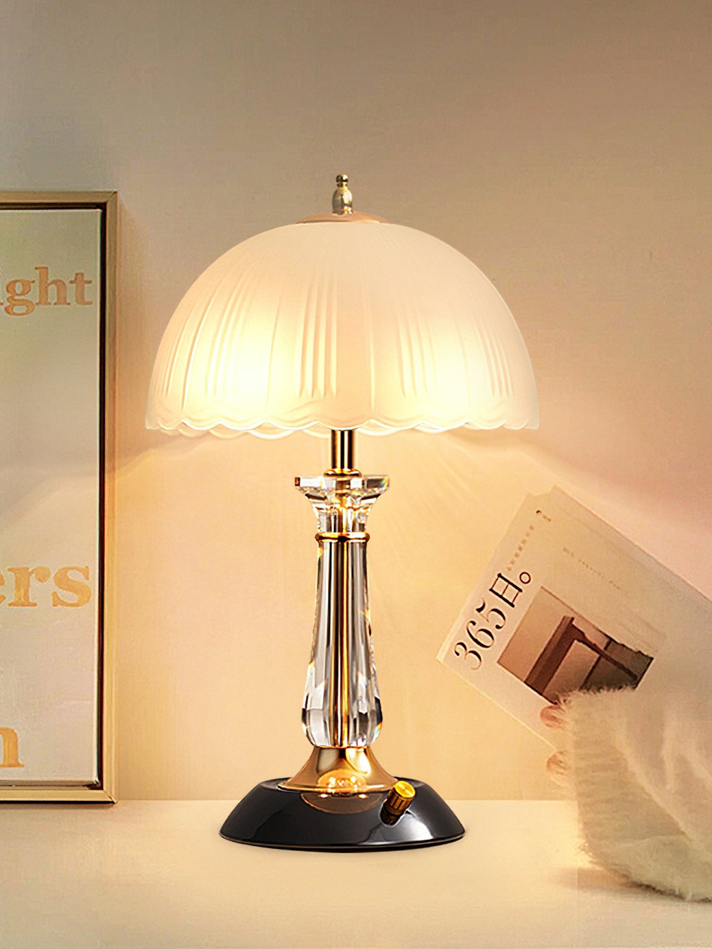 Domed Glass Table Light - view 19