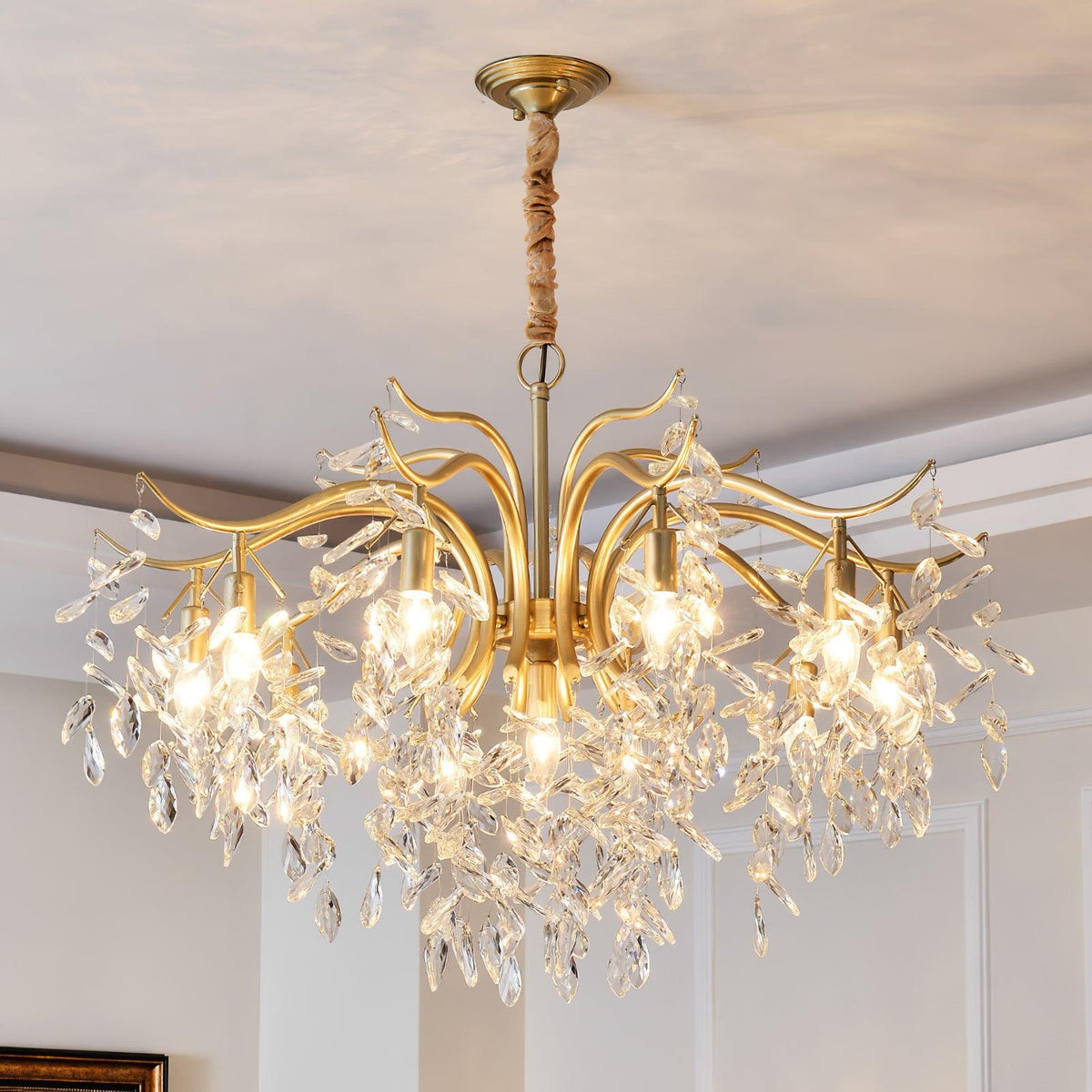 Dorale Crystal Chandelier - view 4