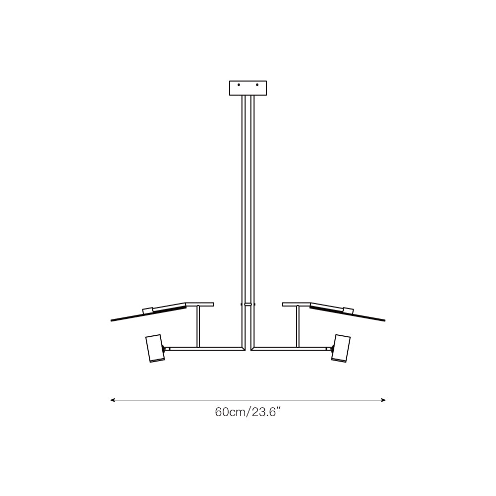 Dot Linear Chandelier - view 3