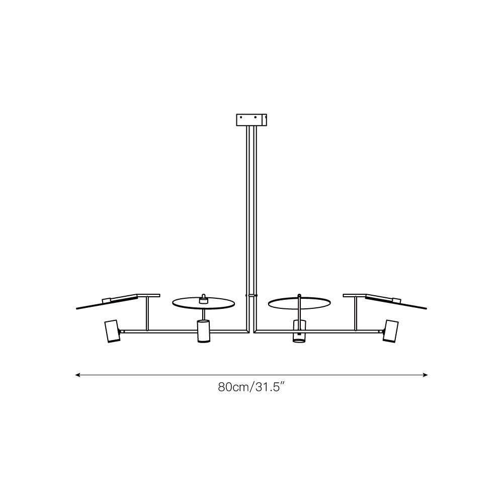 Dot Linear Chandelier - view 4