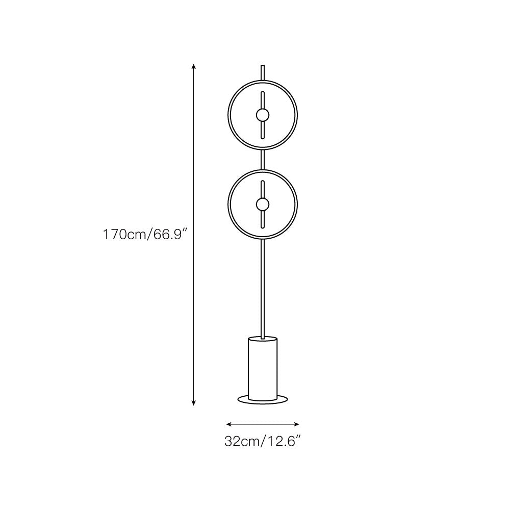 Double Moon Floor Lamp - view 3